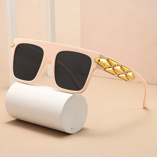 Dame elegant designer solbriller med luksuriøse ramme detaljer Luvikno