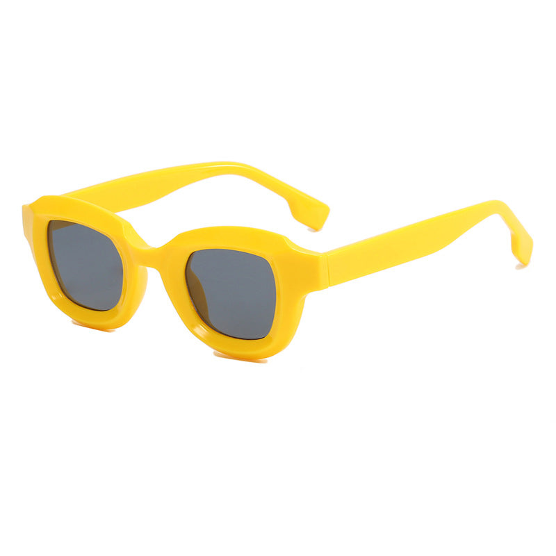 Dame Moderne Geometrisk Solbrille Luvikno