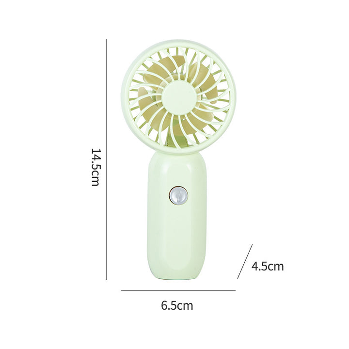Dame Bærbar Mini Håndvifte med ergonomisk design og USB-ladefunksjon Luvikno