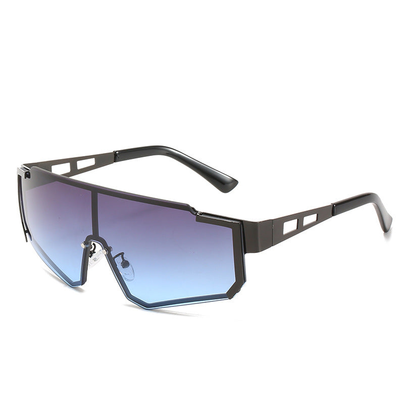 Dame futuristisk oversized solbrille Luvikno