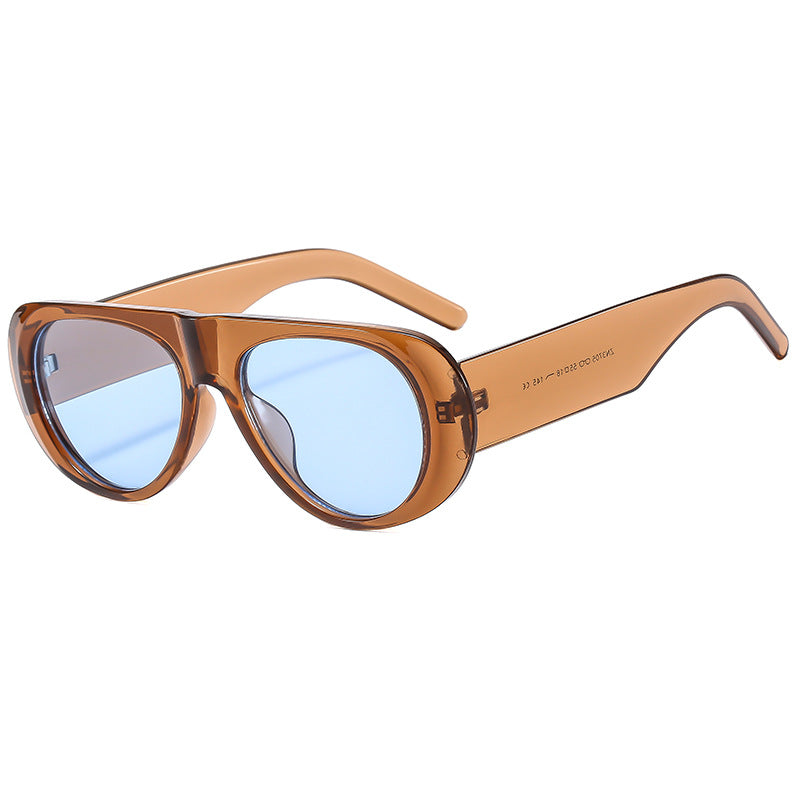 Dame eksepsjonell solbrille i trendy skilpaddesign Luvikno