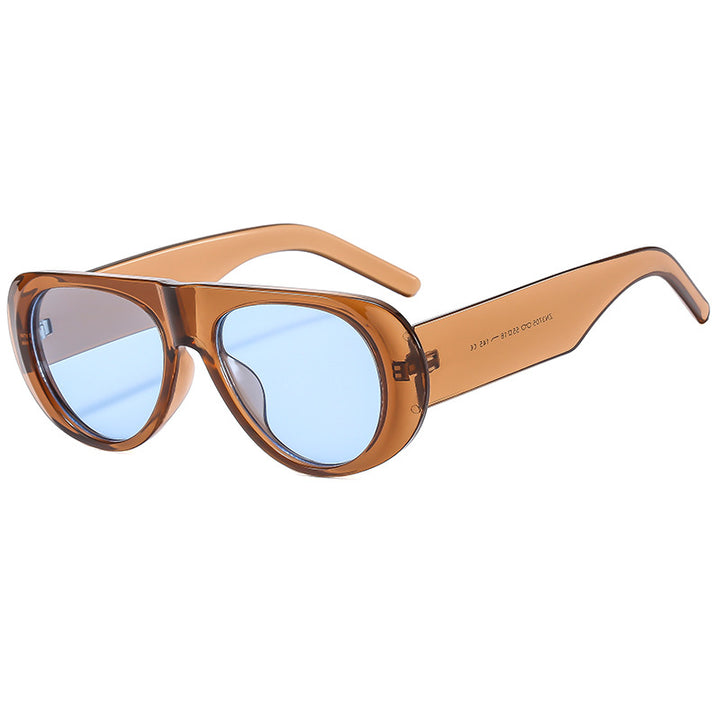 Dame eksepsjonell solbrille i trendy skilpaddesign Luvikno