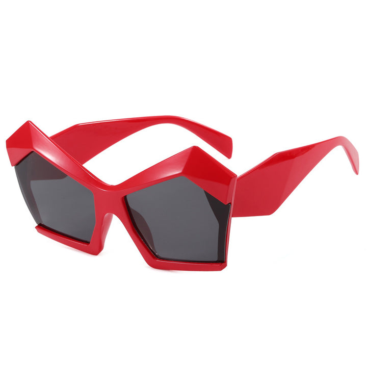 Dame geometrisk designerbrille Luvikno