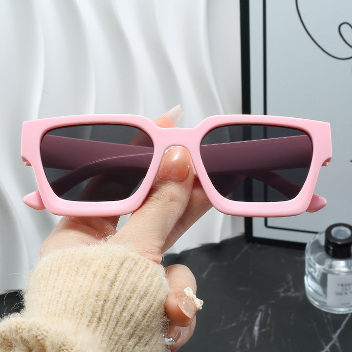 Damer Motemessig Oversized Solbriller med firkantet ramme Luvikno