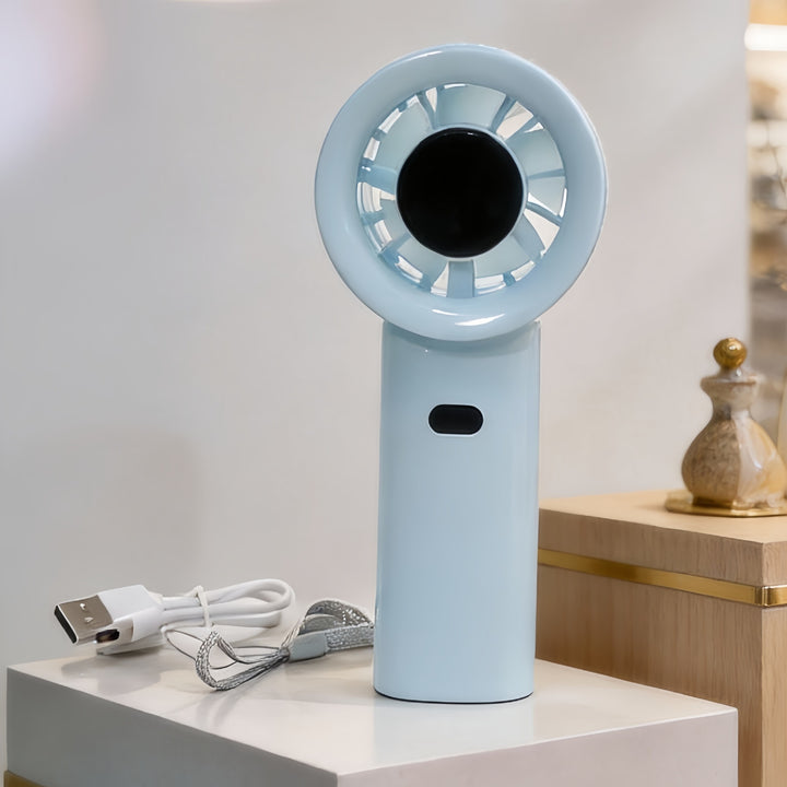 Dame bærbar mini-håndvifte med innovativt design Luvikno