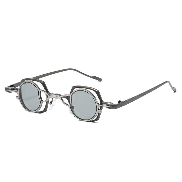 Dame moteriktig solbrille med unikt rammedesign Luvikno
