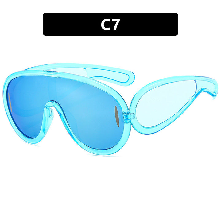 Dame moteriktig solbrille med avtakbare linser Luvikno