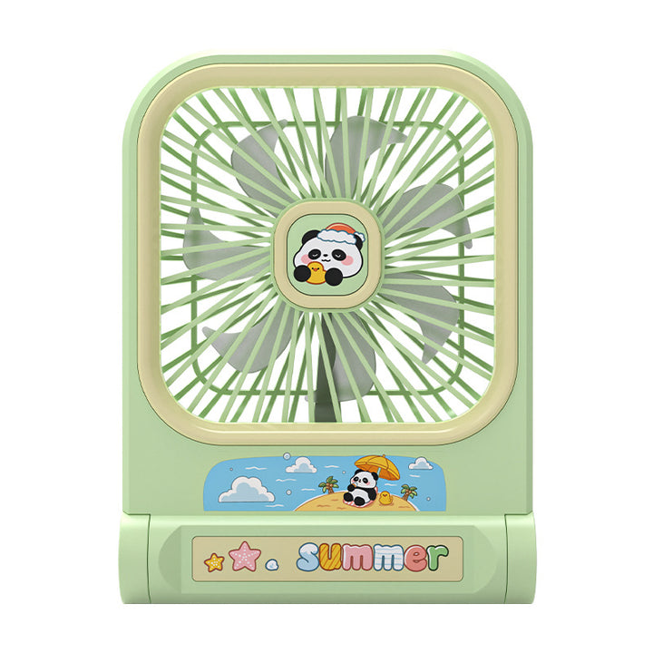 Dame Bærbar Mini-Vifte i leken Panda-design Luvikno