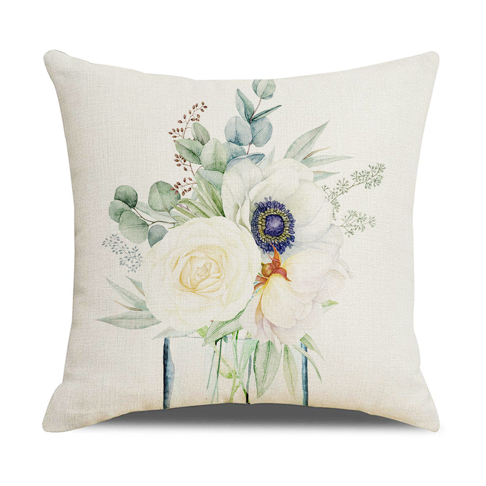 Kvinnelig Elegant Putetrekk med Blomsterdesign Luvikno