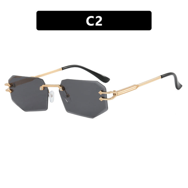 Damer geometrisk mote-solbrille Luvikno
