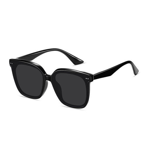 Dame oversized solbrille med moderne, kontrasterende design Luvikno