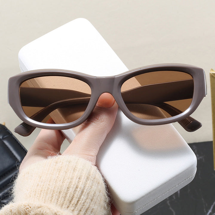 Dame moteriktig Cat-Eye solbrille med fleksibel ramme og UV-beskyttelse Luvikno