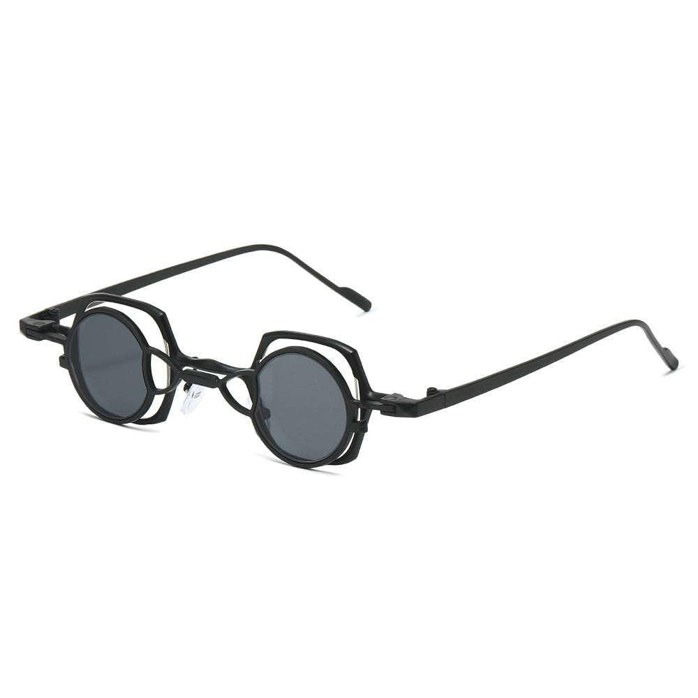 Dame moteriktig solbrille med unikt rammedesign Luvikno