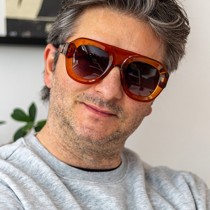 Damer oversized solbrille med moderne design og UV-beskyttelse Luvikno