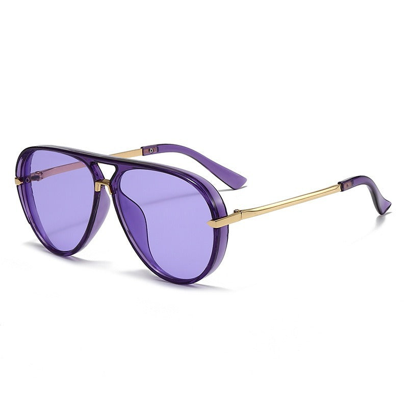 Dame pilot-solbrille med moderne metallramme og UV-beskyttelse Luvikno