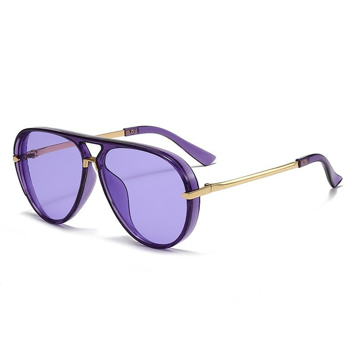 Dame pilot-solbrille med moderne metallramme og UV-beskyttelse Luvikno