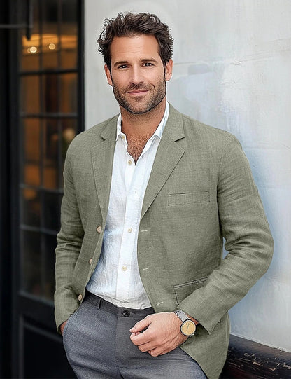 Miesten rento pellavableiser Luvik