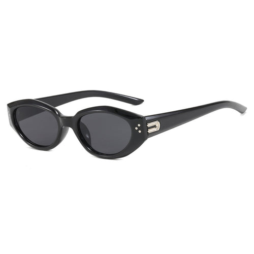 Dame Cat-Eye solbriller med elegant plastisk ramme Luvikno