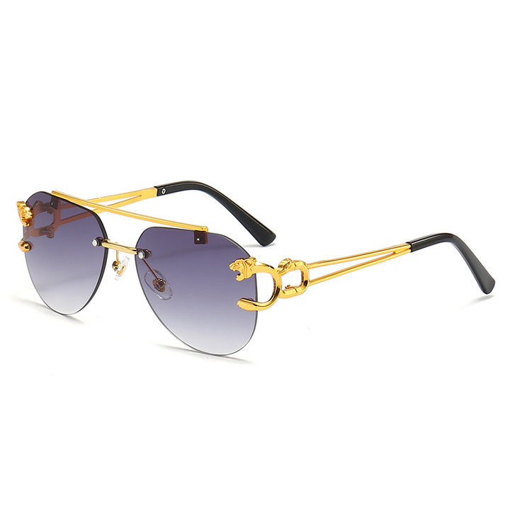 Dame Designer-solbrille med unikt dyreaksent Luvikno