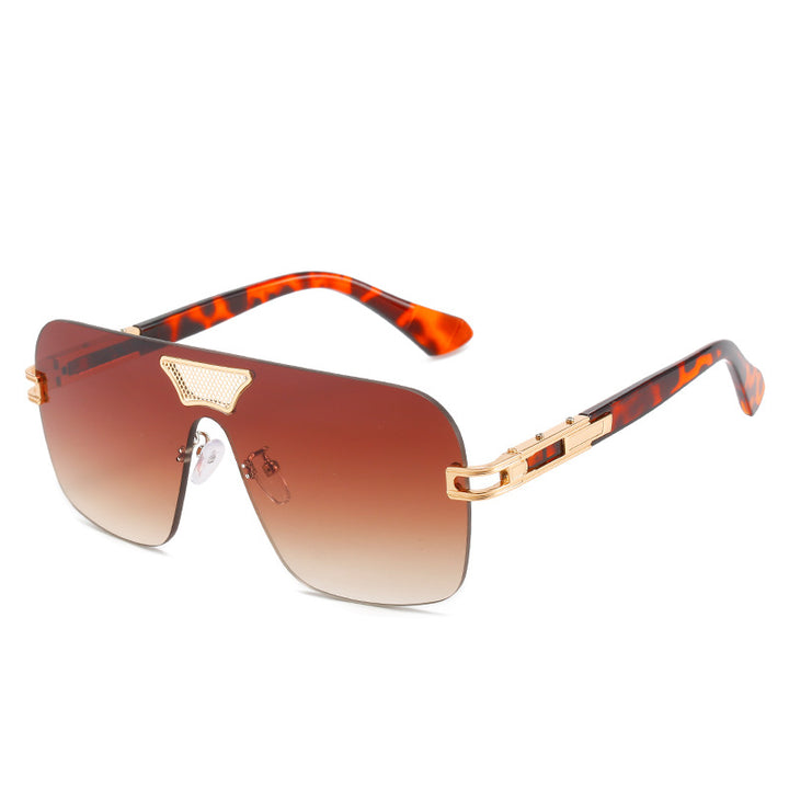 Damer moterik oversized solbriller med spesialramme og UV-beskyttelse Luvikno