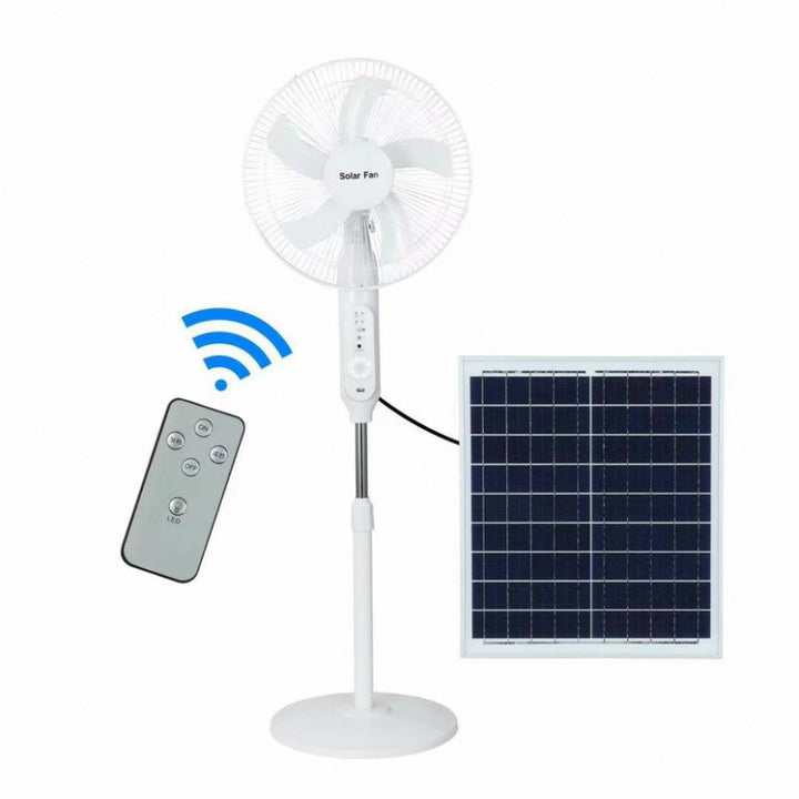 Unisex Solarbetrift Stående vifte med justerbar vinkel og effektive vifteblader Luvikno