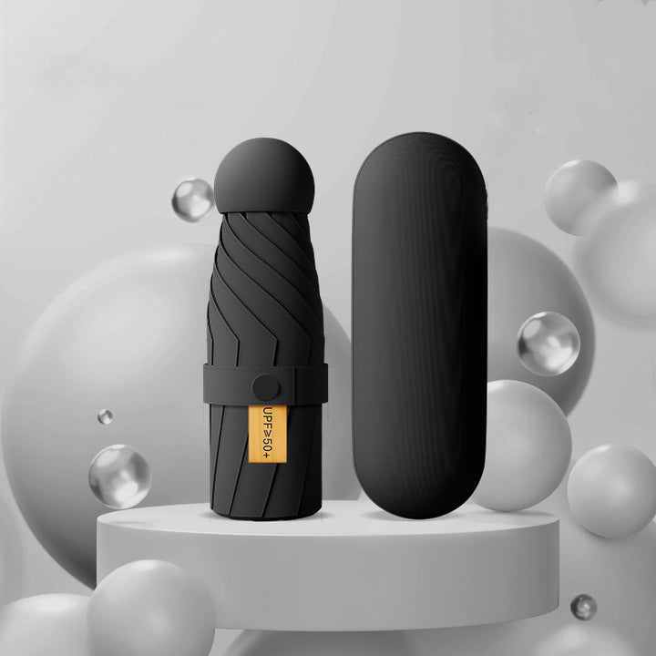 Damer UV-beskyttende sammenleggbar paraply med unikt design Luvikno