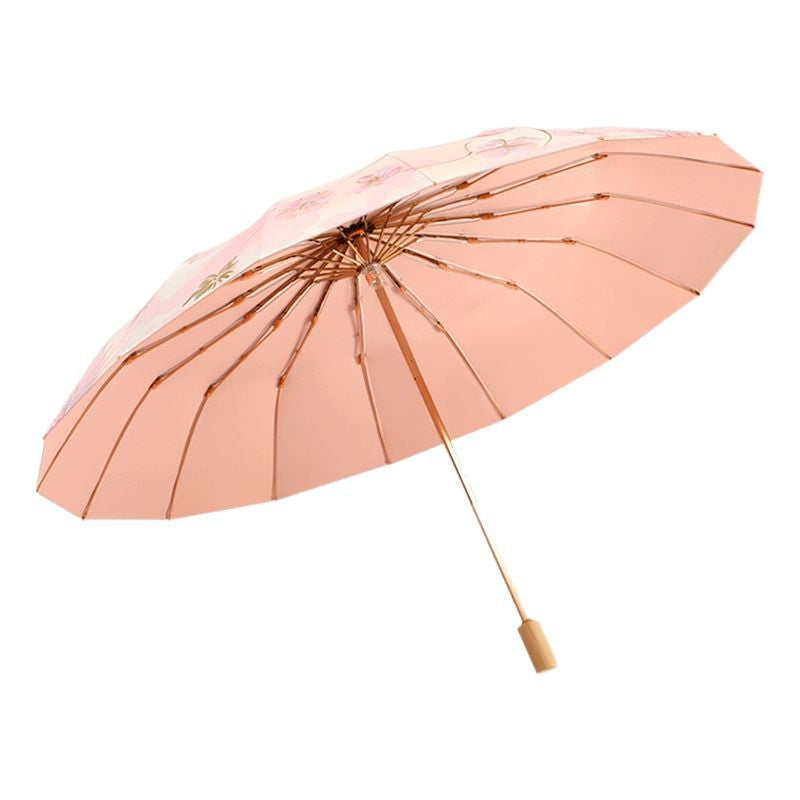 Dames samlen paraply med blomsterdesign Luvikno