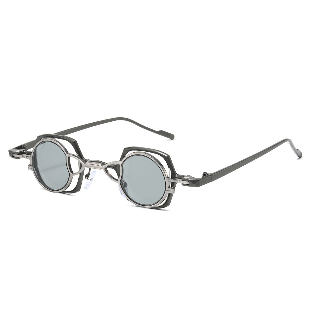 Dame moteriktig solbrille med unikt rammedesign Luvikno