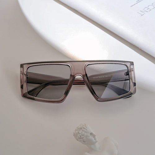 Dame oversized geometrisk solbrille Luvikno