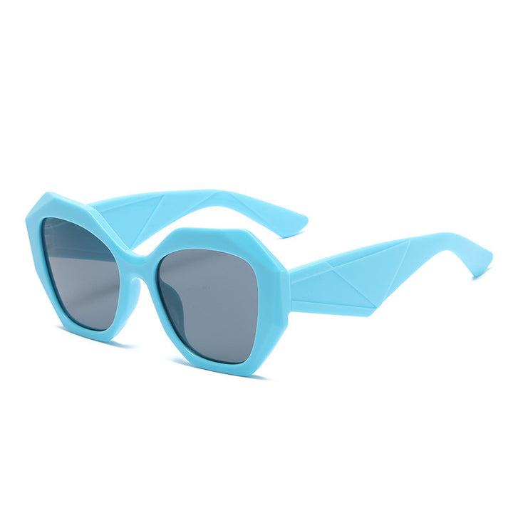 Damer eksepsjonell polygonal solbrille Luvikno
