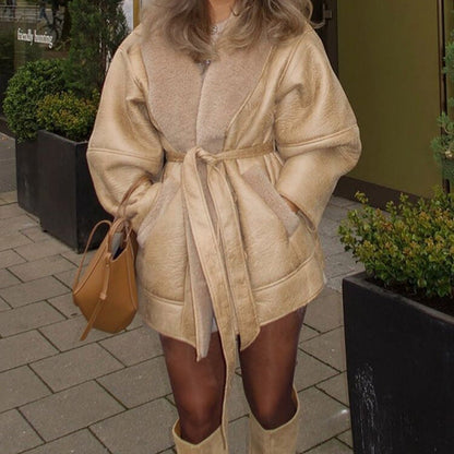 Luvik | Naisten löysä takki pehmeällä vuorilla ja käytännöllisillä taskuilla