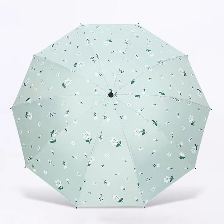 Dame paraply med blomsterdesign Luvikno
