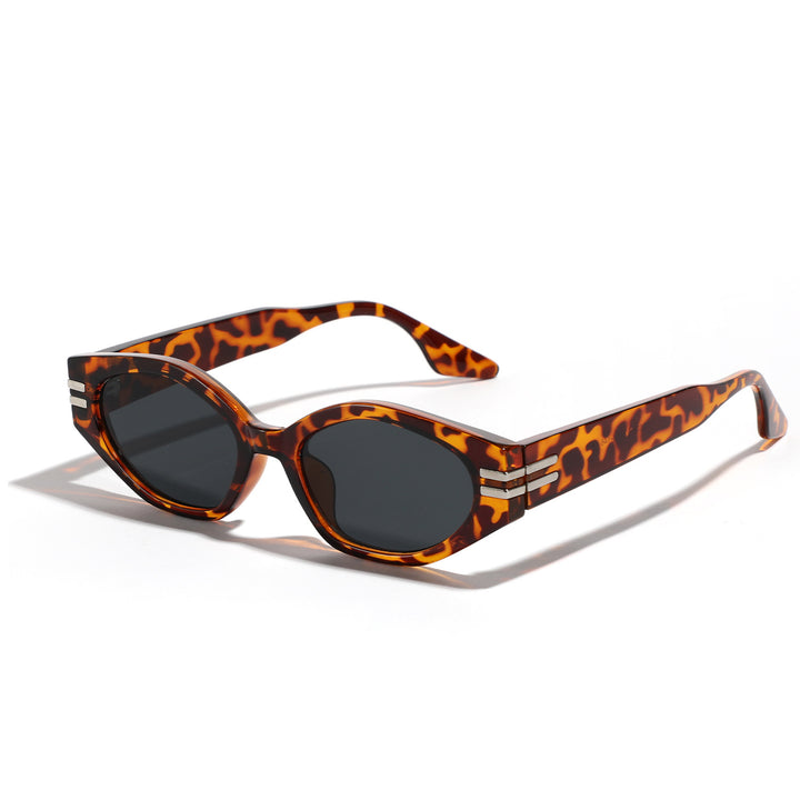Dame geometrisk solbrille i ikonisk design Luvikno