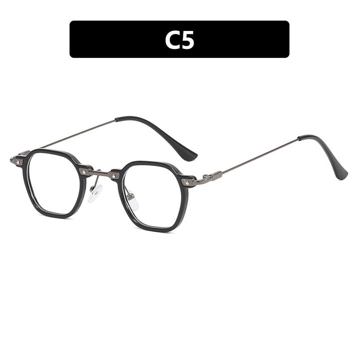 Dame moteriktig solbrille i elegant design med sekskantet ramme Luvikno