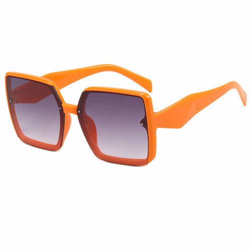 Dame overdimensjonert kvadratisk solbrille Luvikno