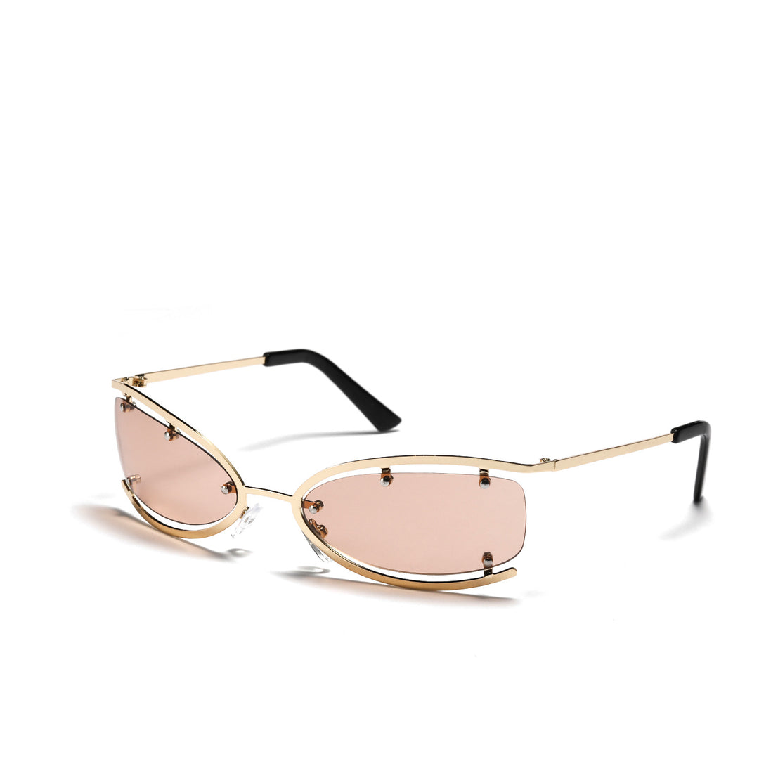 Dame moterik solbrille med unik ramme konstruksjon Luvikno