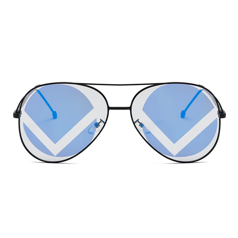 Dames fashionable geometriske solbriller Luvikno