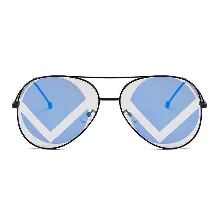 Dames fashionable geometriske solbriller Luvikno