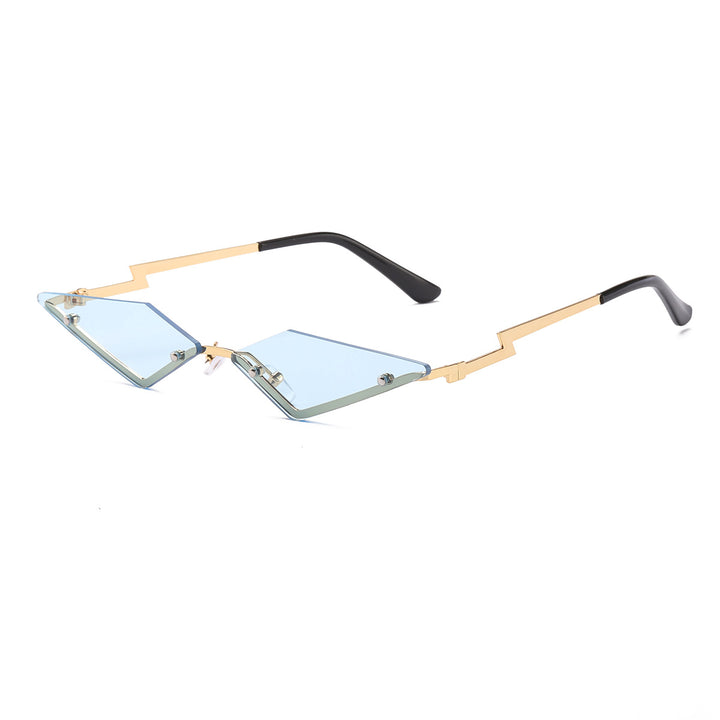 Dame Designer-solbrille med futuristisk ramme Luvikno