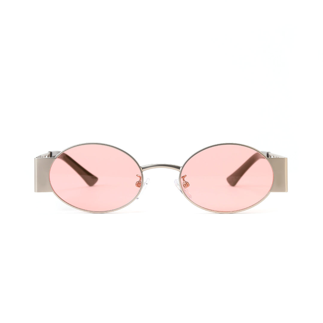 Dame moteriktig rund solbrille med eksepsjonelt design Luvikno