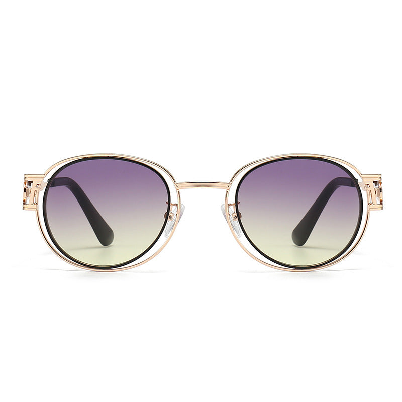 Dame solbrille med moderne metallramme og komfortable nesepads Luvikno