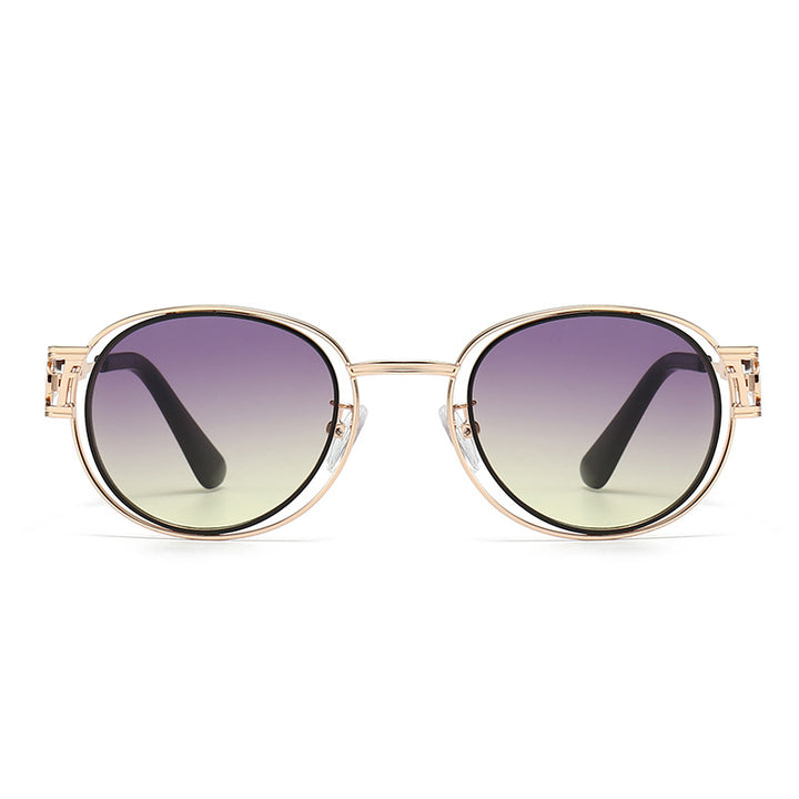 Dame solbrille med moderne metallramme og komfortable nesepads Luvikno