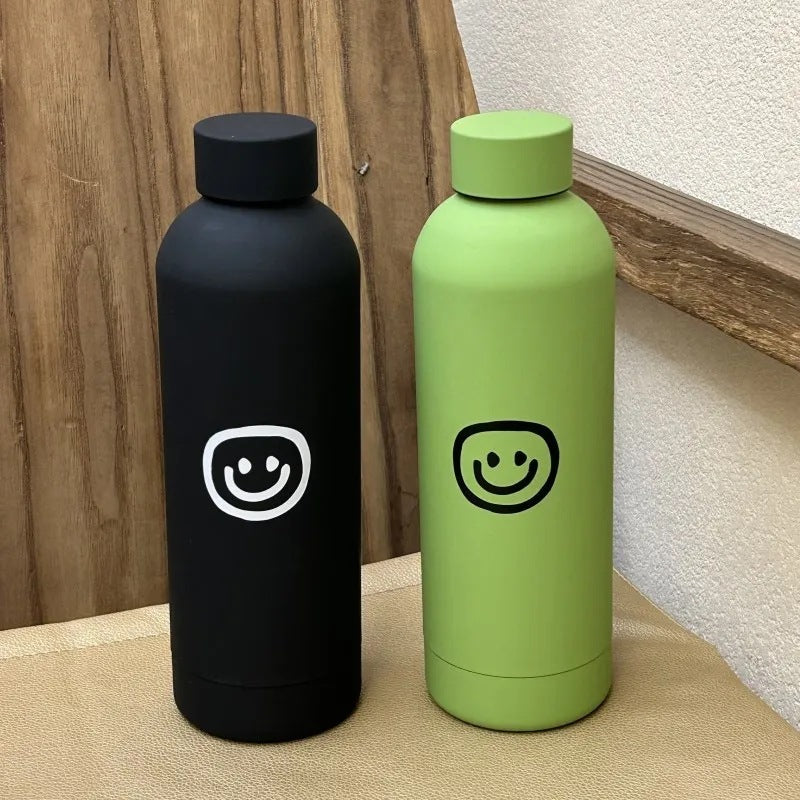 Dame-isoleringsflaske med kreativt Smiley-design Luvikno