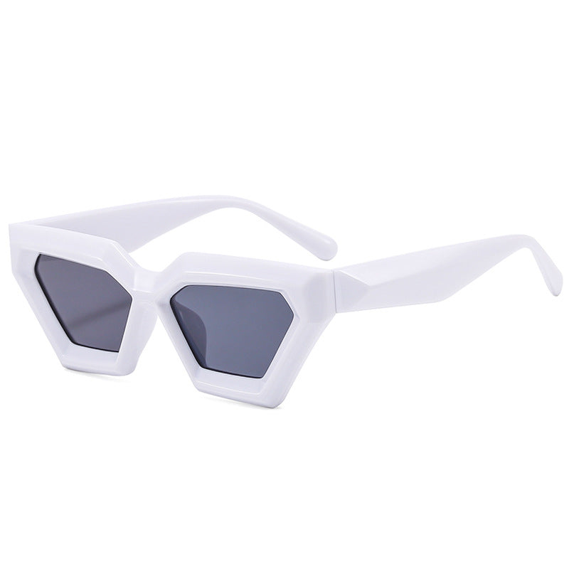 Dame Geometrisk Solbrille med moderne design Luvikno