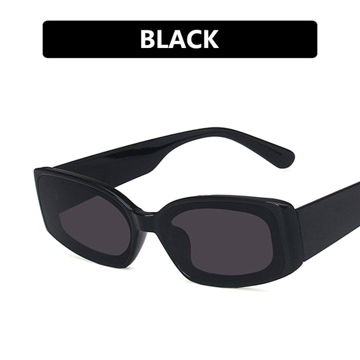 Damer futuristisk kvadratisk solbrille med transparent rammedesign og UV-beskyttelse Luvikno