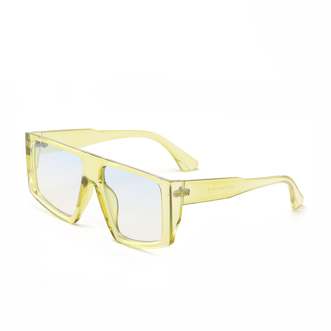 Dame oversized geometrisk solbrille Luvikno