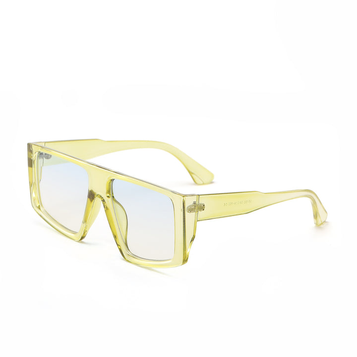 Dame oversized geometrisk solbrille Luvikno