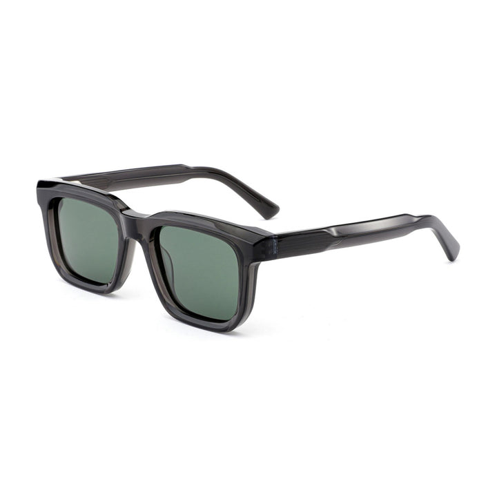 Dame trendy firkantet solbrille med trendy ramme Luvikno