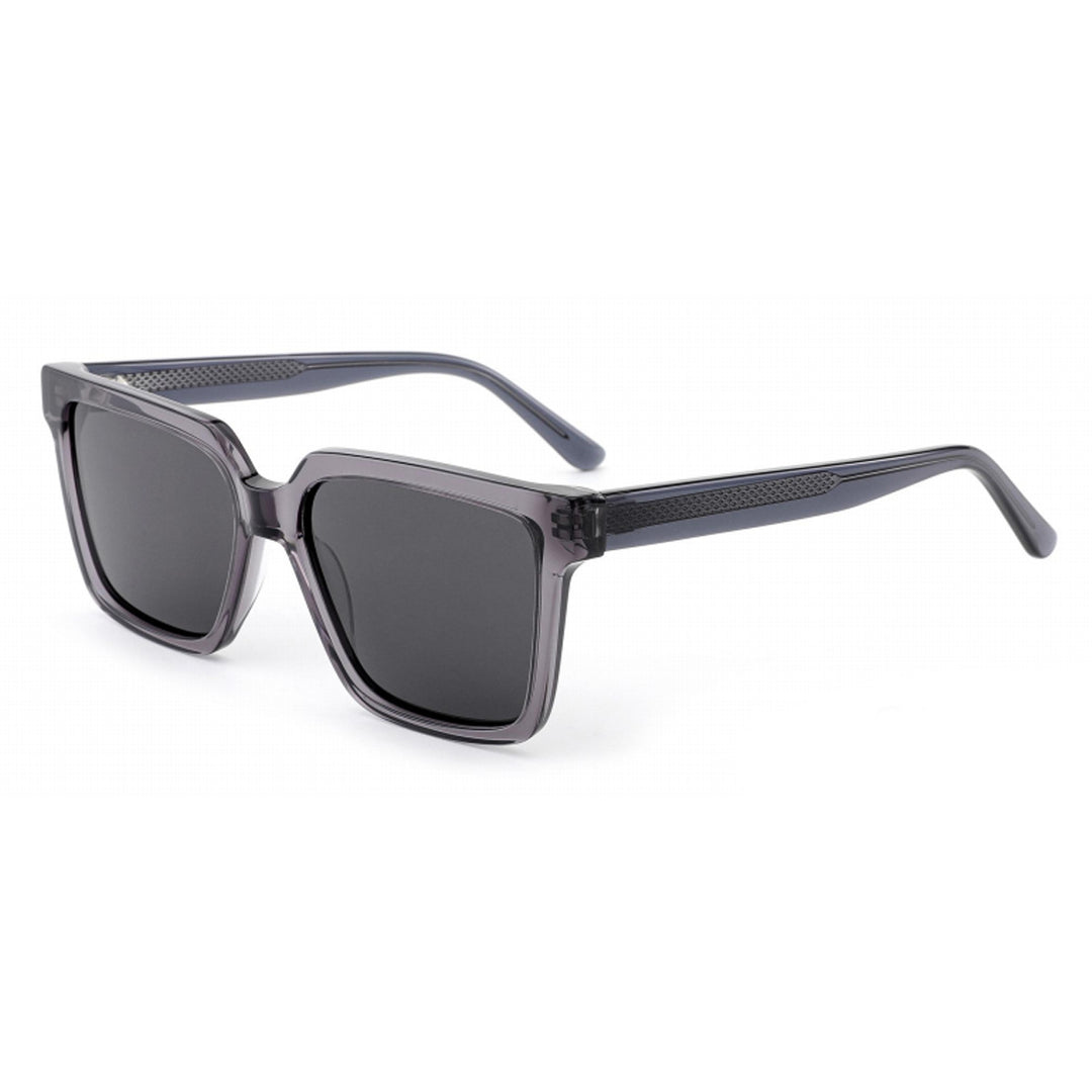 Dame kvadratisk solbrille med moderne plastikkramme og UV-beskyttelse Luvikno