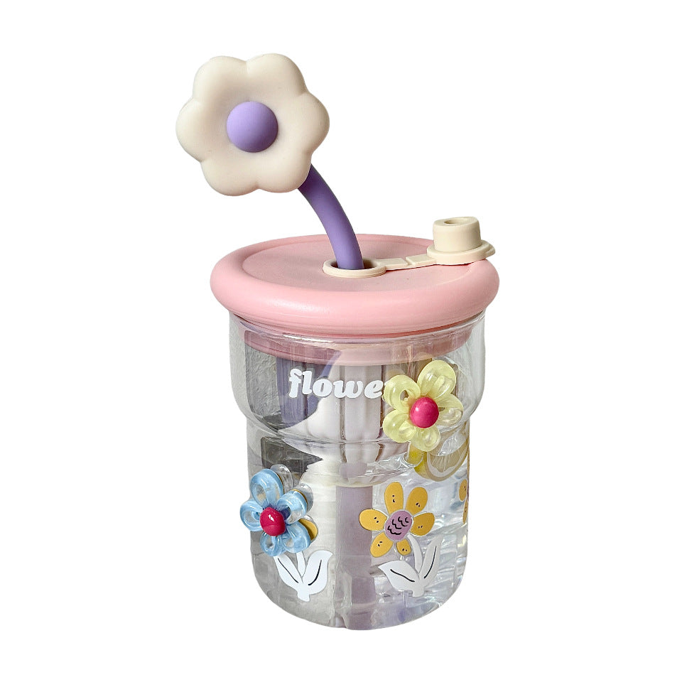 Dame blomster-motiv drikkebeger Luvikno